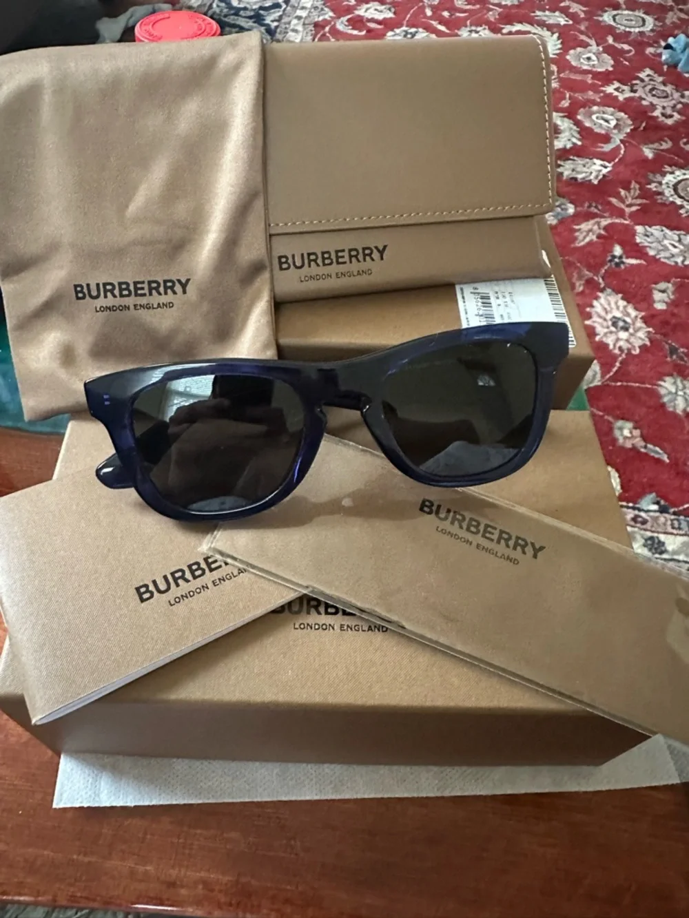 Burberry OBE4426 blue sunglasses - Picture 2 of 8